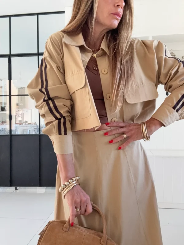 Chaqueta Roca Casterly camel vivos chocolate - Image 6