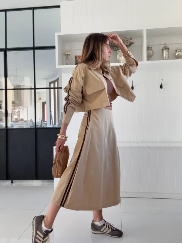 Chaqueta Roca Casterly camel vivos chocolate - Image 3