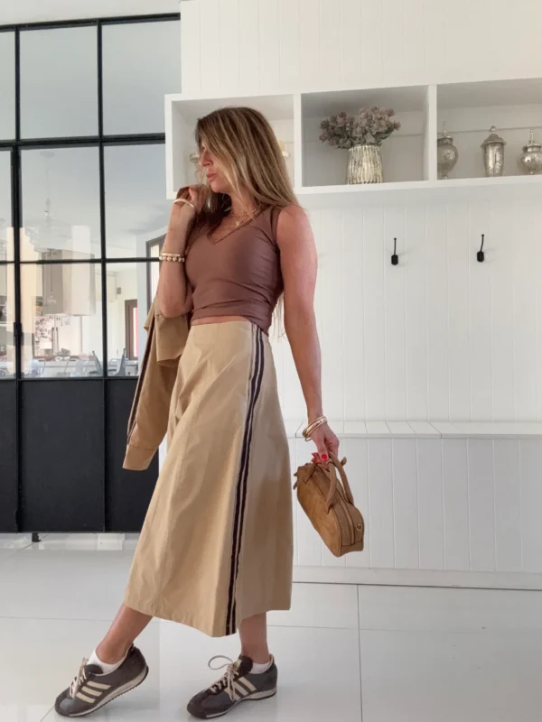 Falda Roca Casterly camel vivos chocolate - Image 22