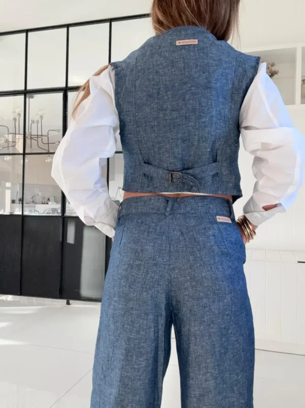 Chaleco lino 100% denim - Image 4