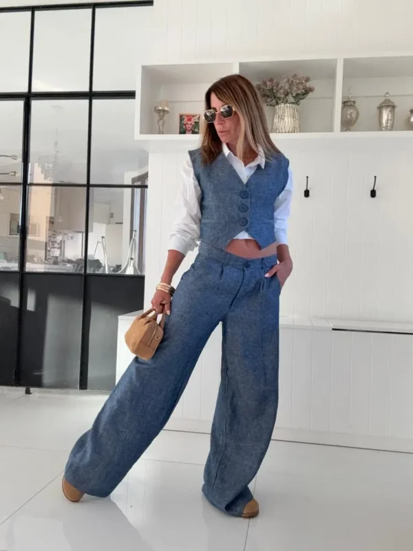 Chaleco lino 100% denim - Image 5