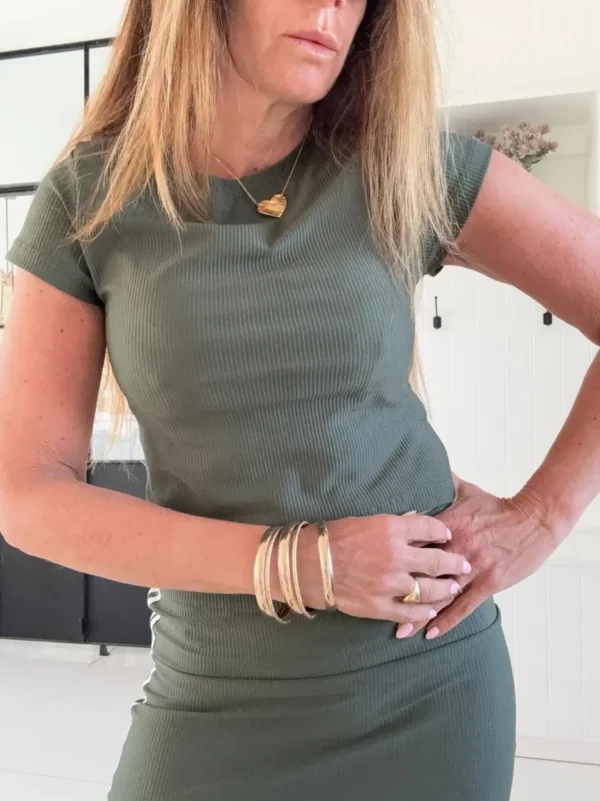 Remera Mora micromorley matte army - Image 3