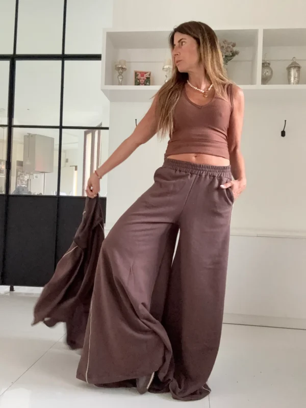 Jogger Palazo Jamie chocolate - Image 15