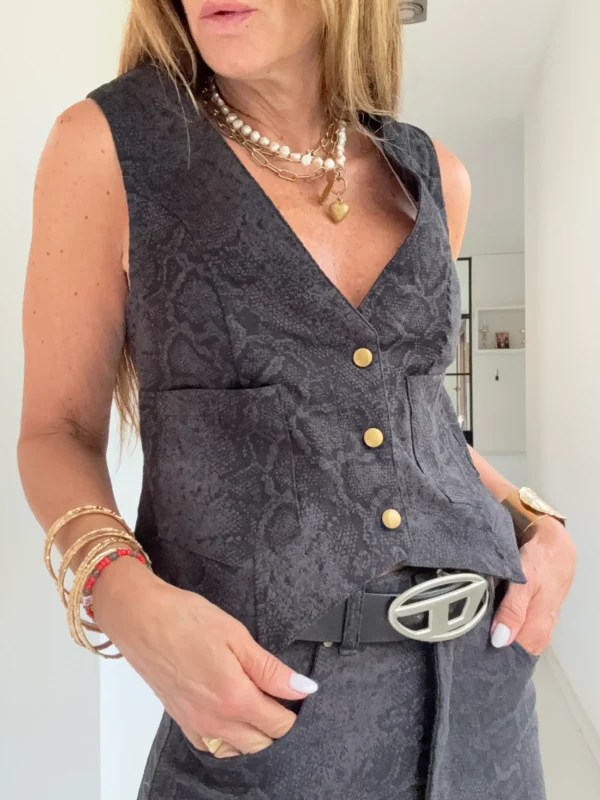 Falda crush snake negra - Image 2