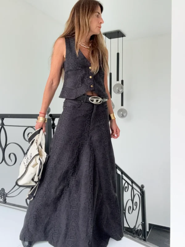 Falda crush snake negra - Image 7
