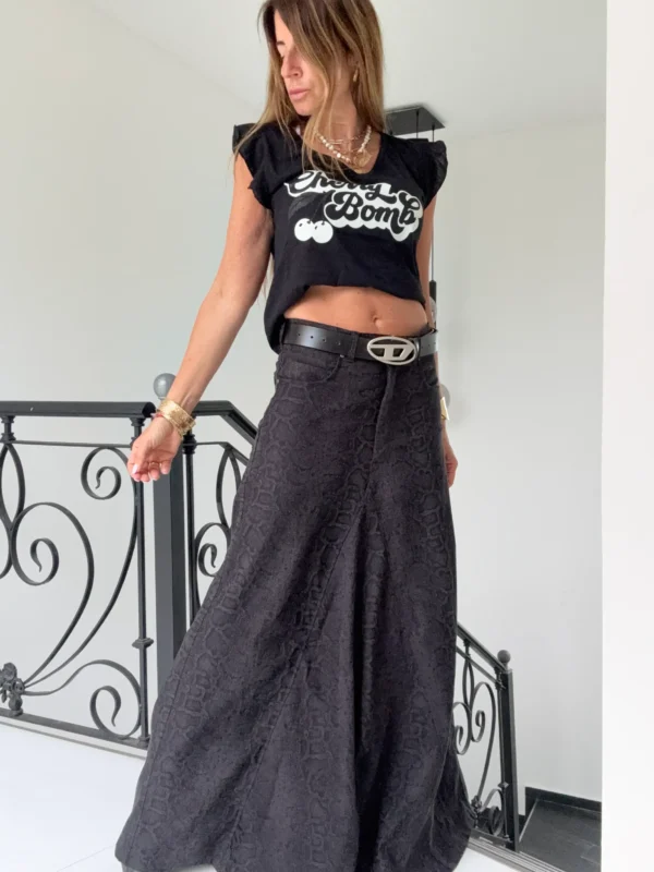 Falda crush snake negra - Image 9