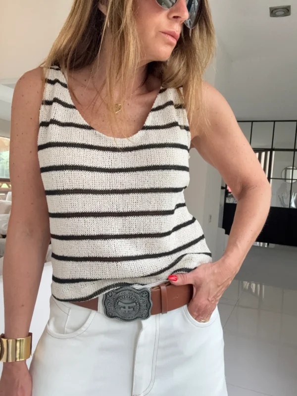 Musculosa rayado hilo - Image 3