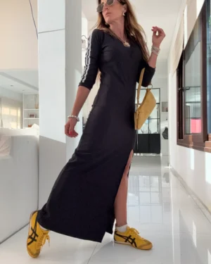 Vestido Tao micromorley negro