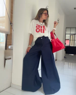 Pantalón Iconic  marino - L