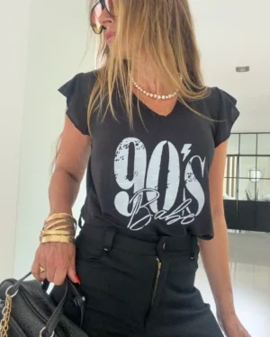 Musculosa ewa flame negra 90 - S