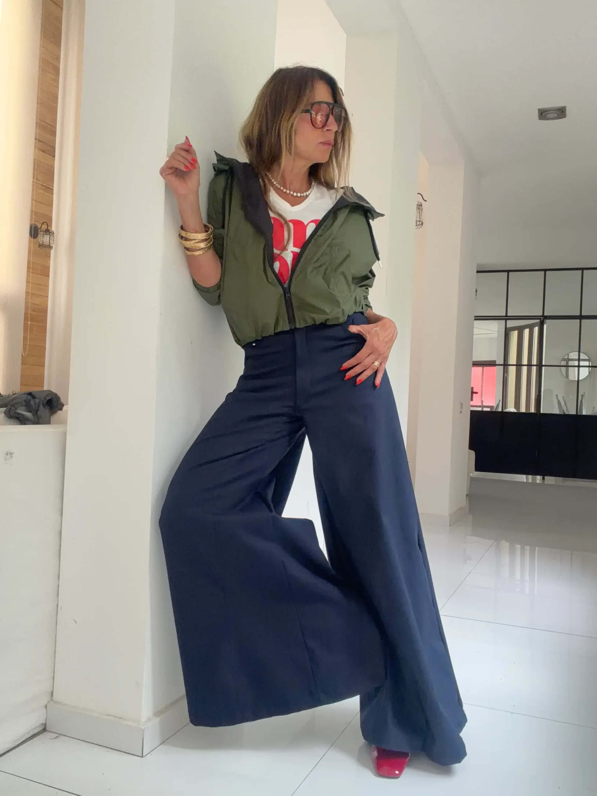 Pantalón Iconic marino - Image 7