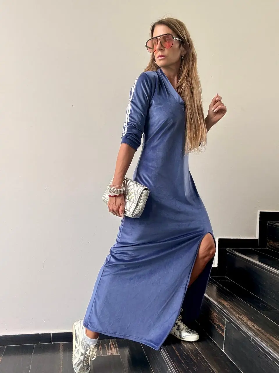 Vestido Tao plush marino - Image 4