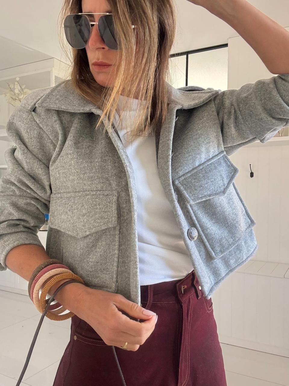 Saco panio gris melange - Image 3