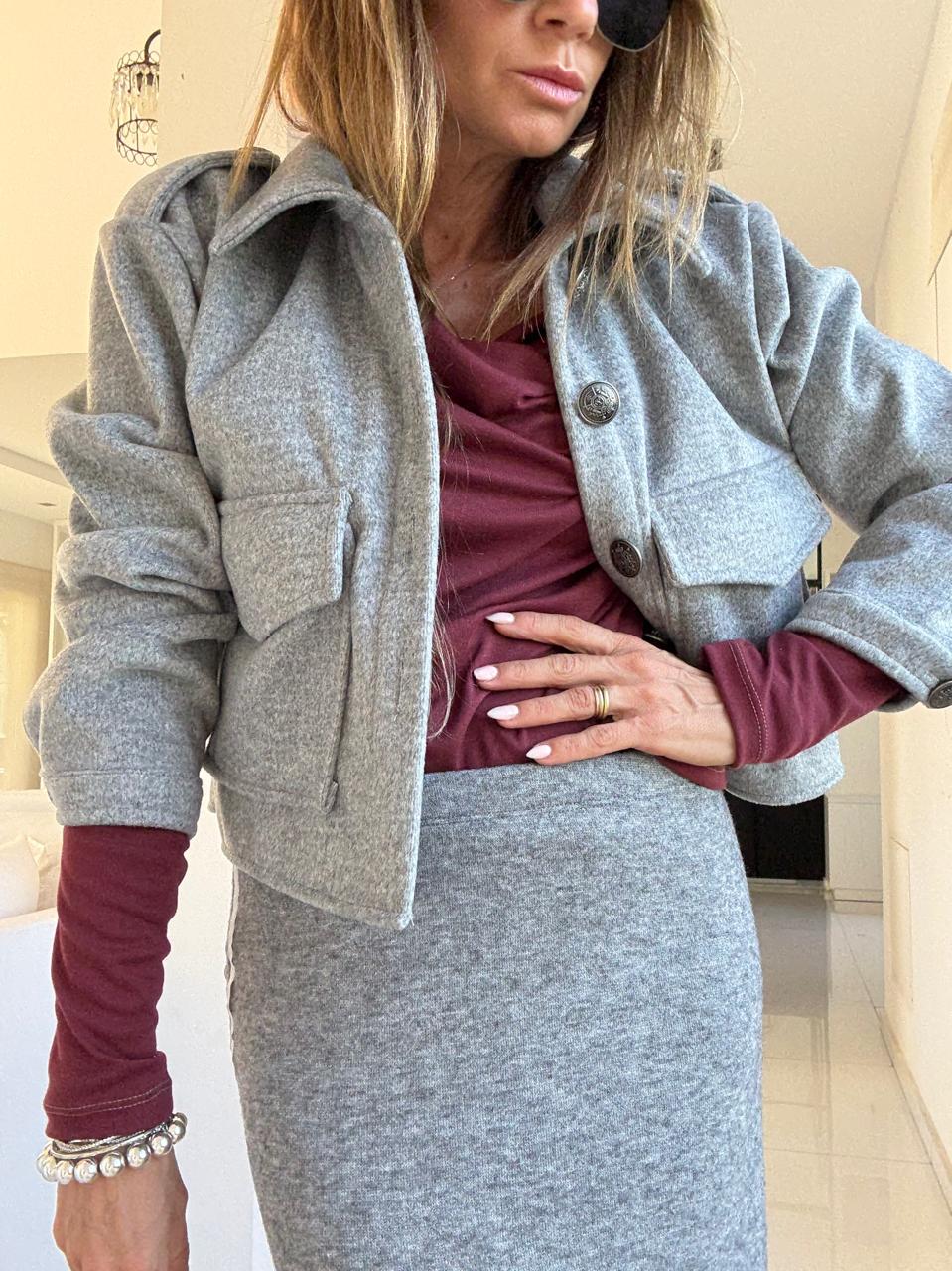 Saco panio gris melange - Image 8