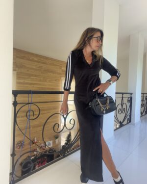 Vestido  Tao plush negro