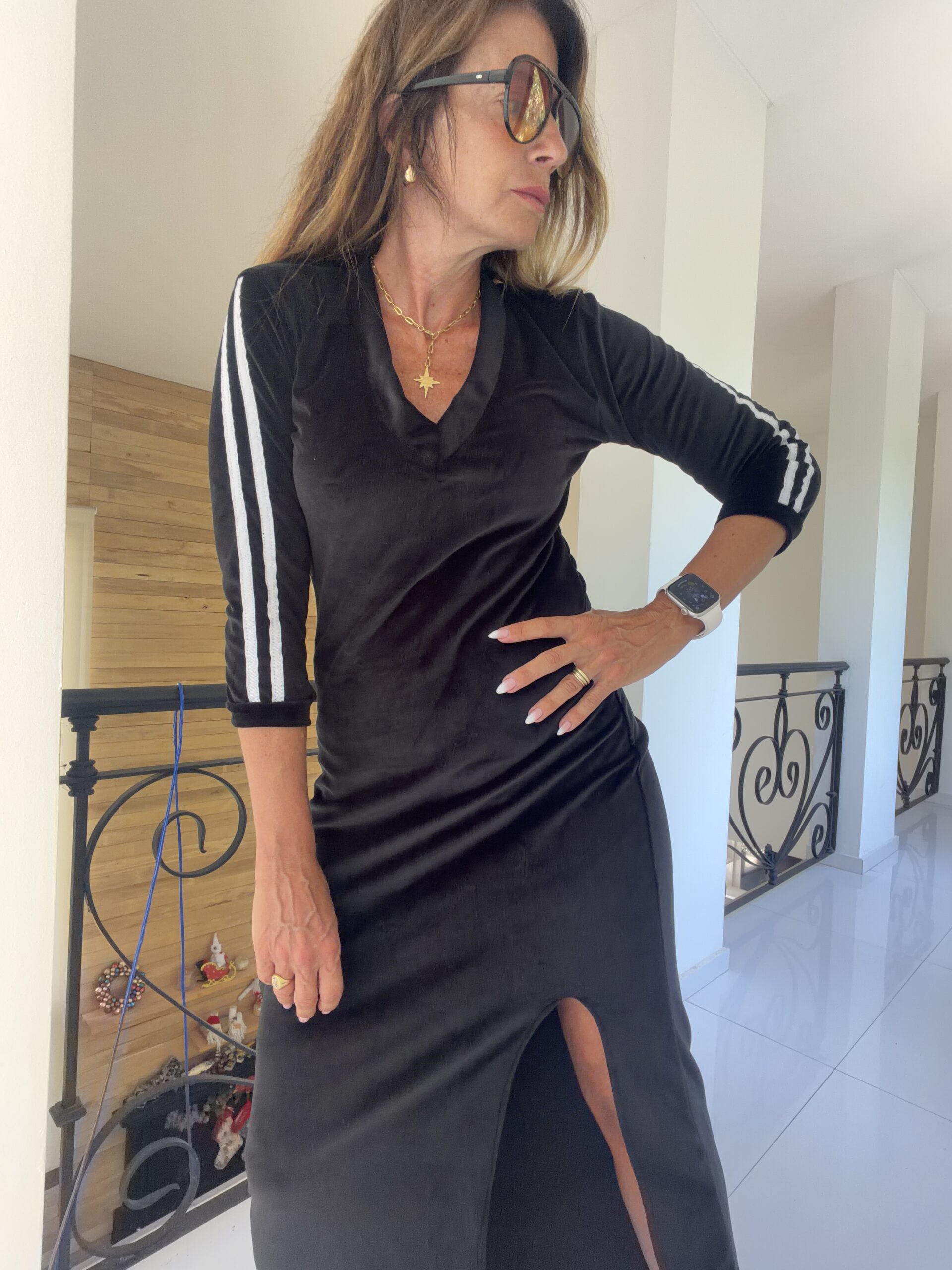 Vestido Tao plush negro - Image 13