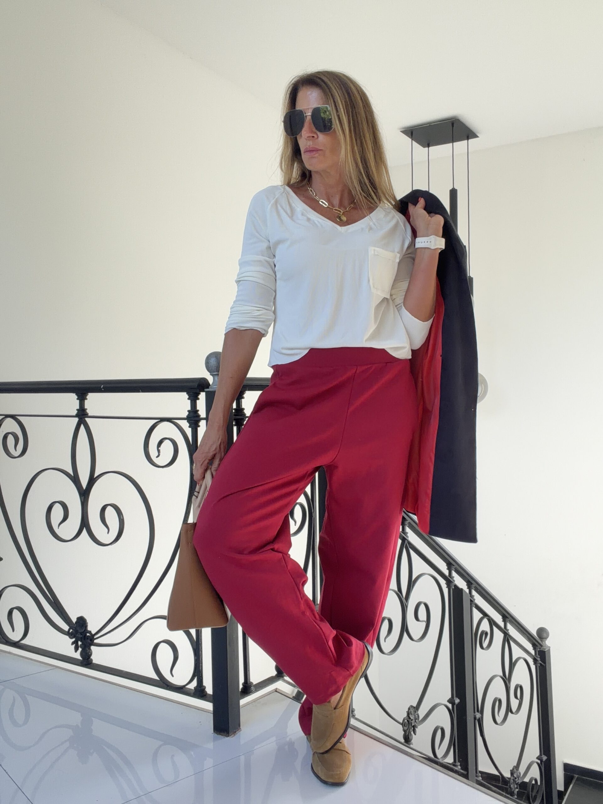 Pantalon Tywin cherry - Image 29