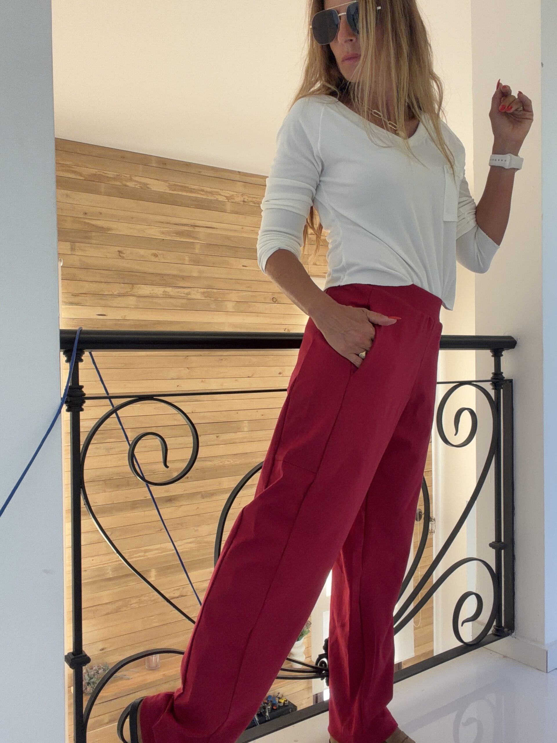 Pantalon Tywin cherry - Image 31