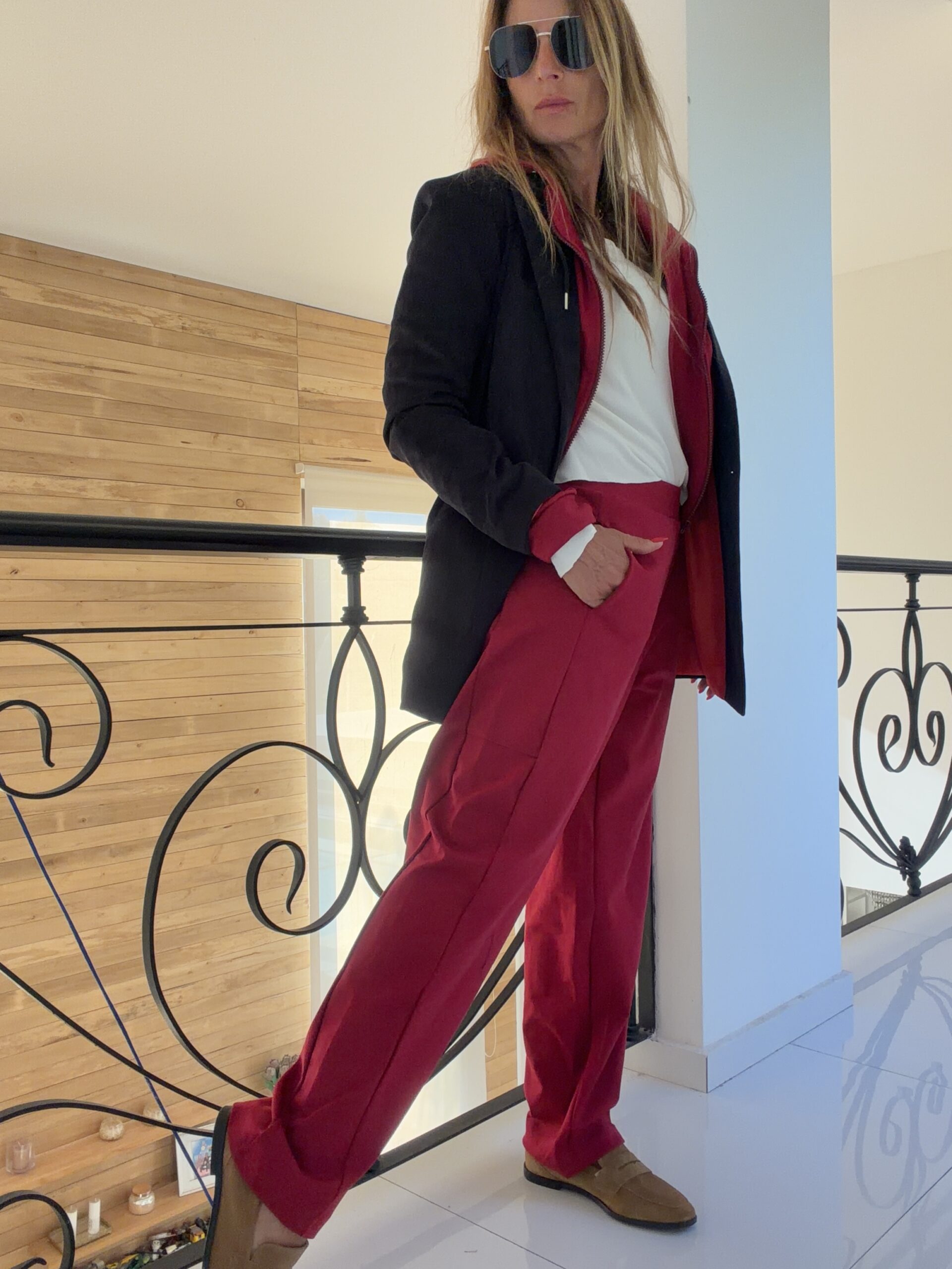 Pantalon Tywin cherry - Image 35