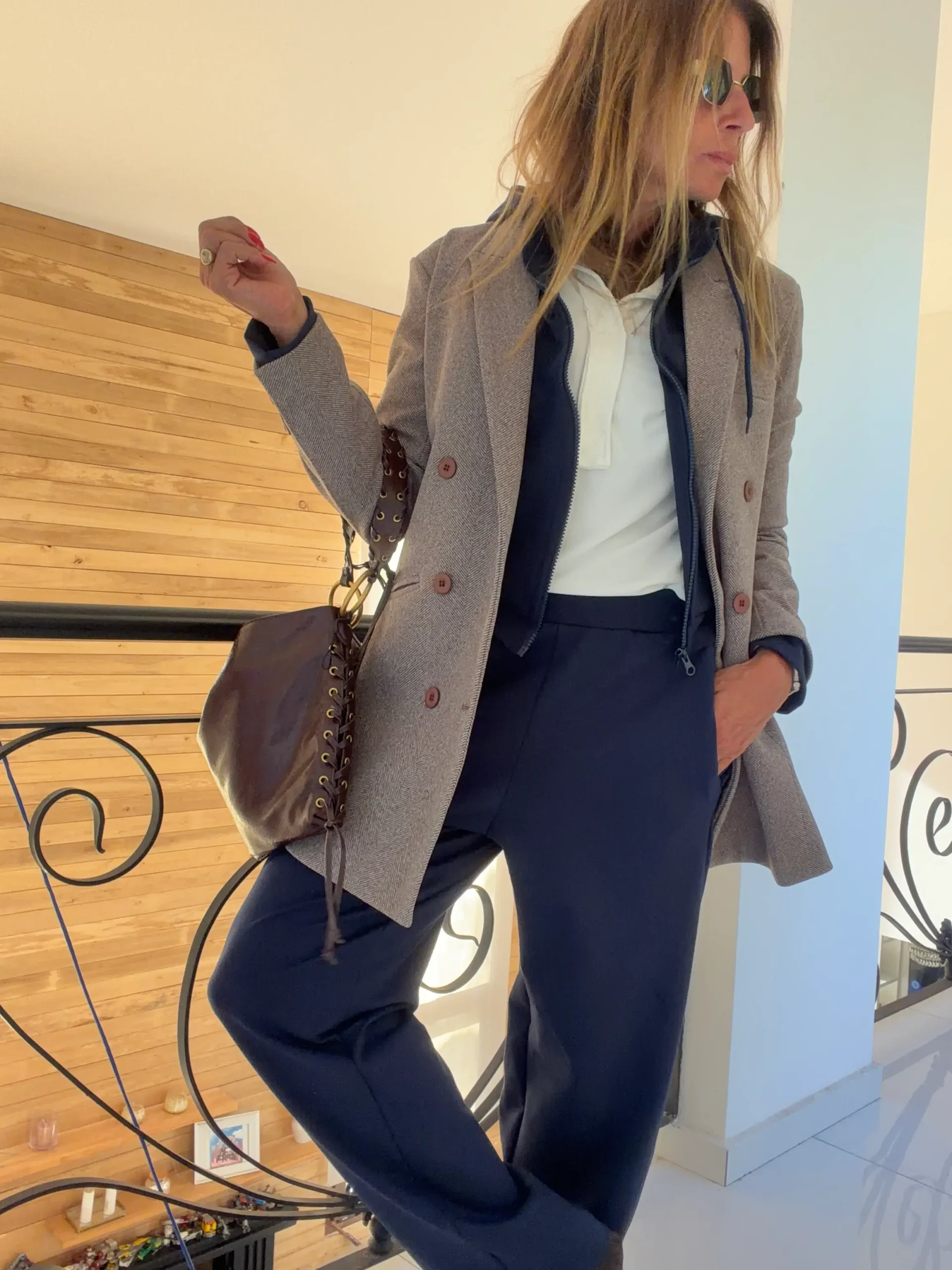 Blazer espiga chocolate - Image 15