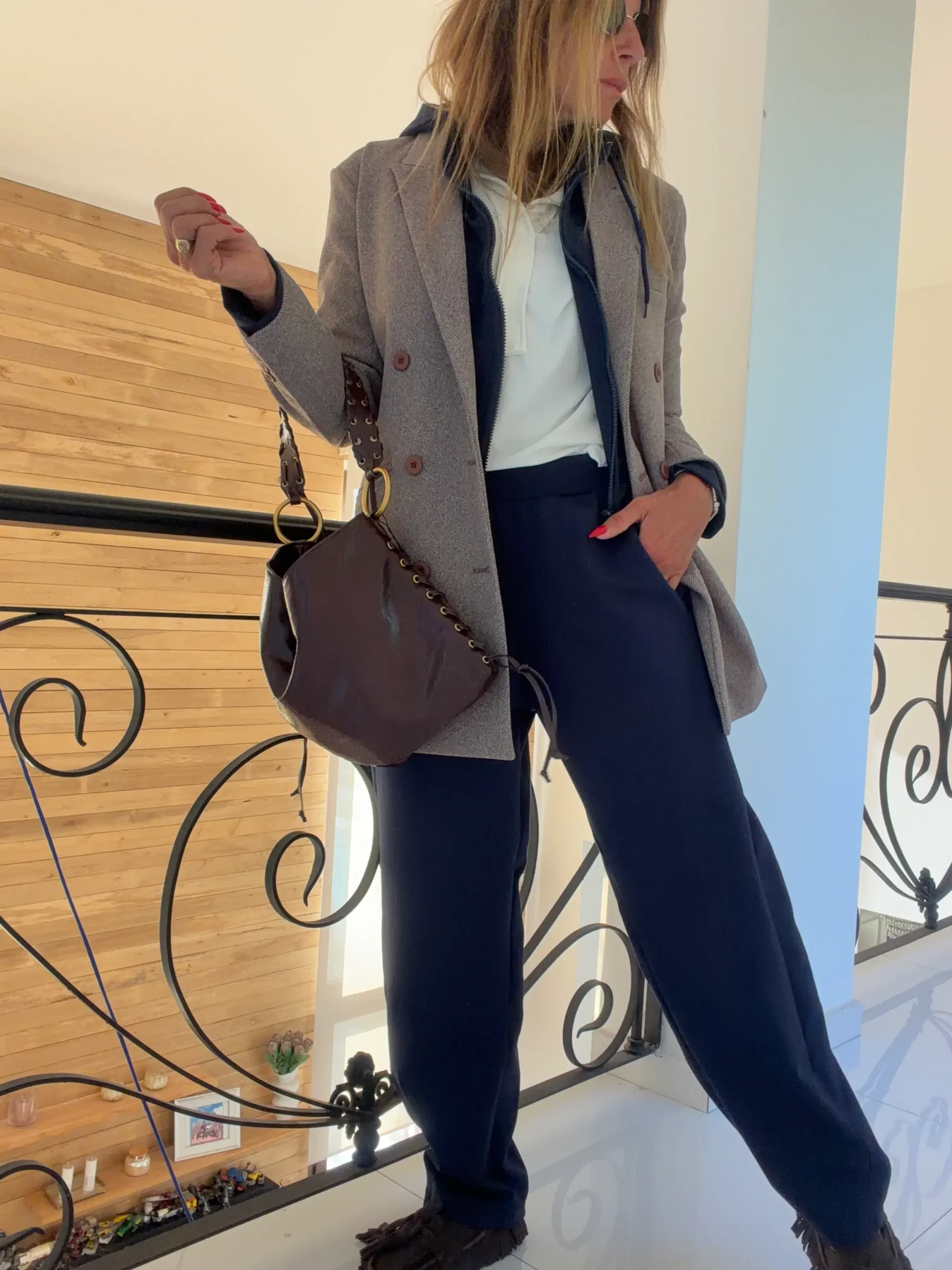 Blazer espiga chocolate - Image 13