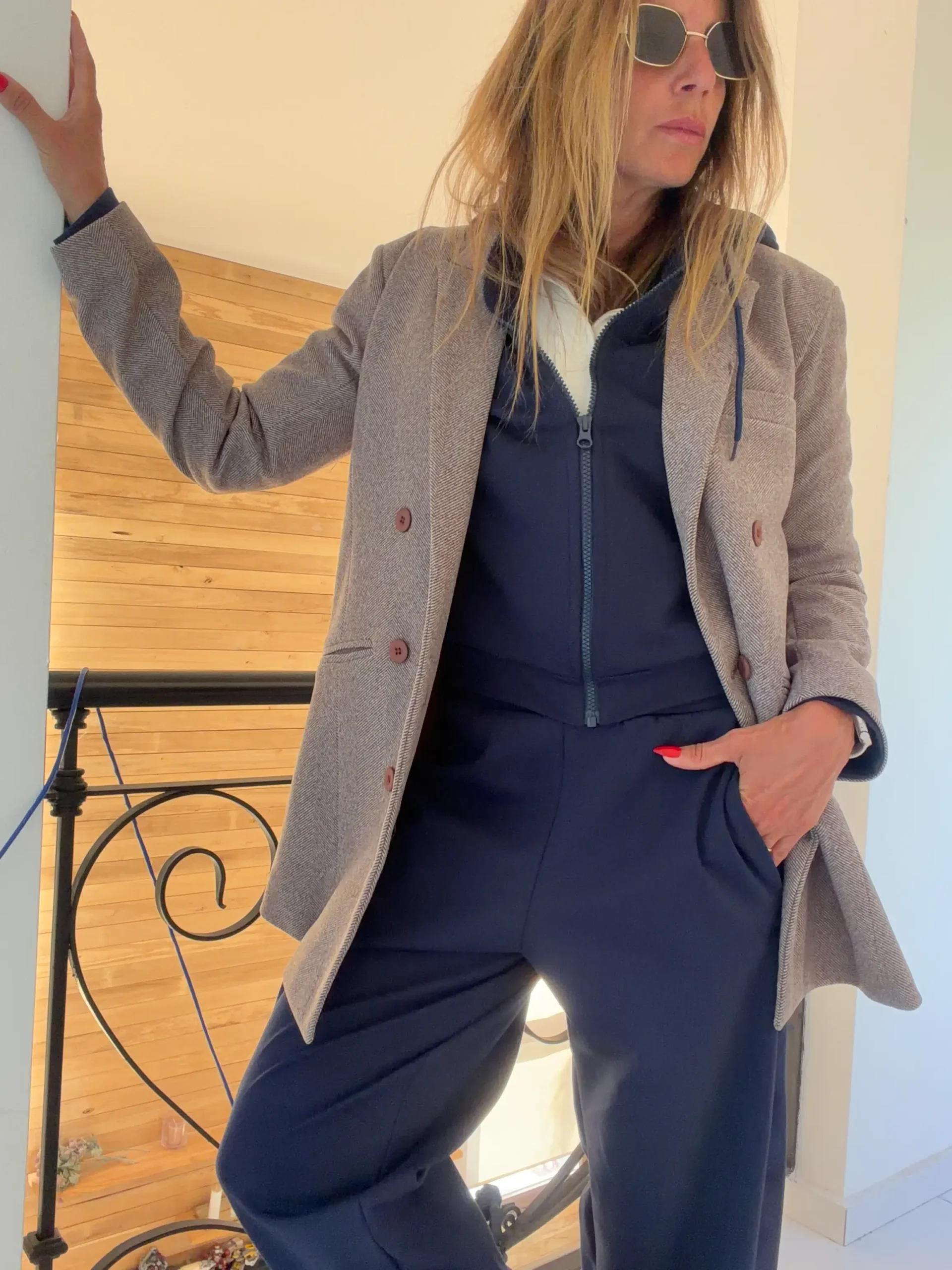 Blazer espiga chocolate - Image 10