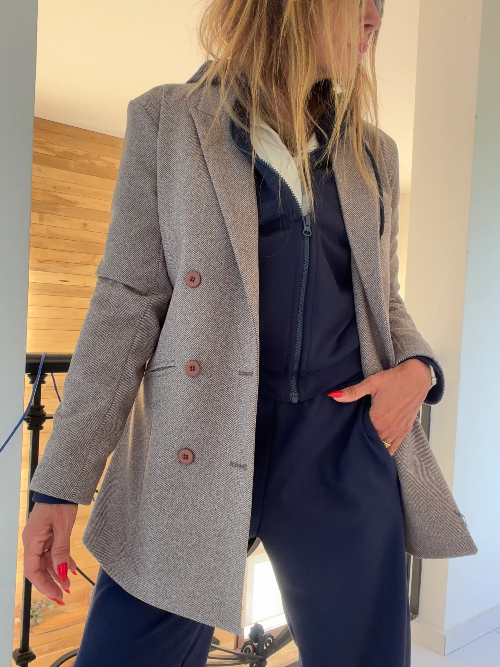 Blazer espiga chocolate - Image 9