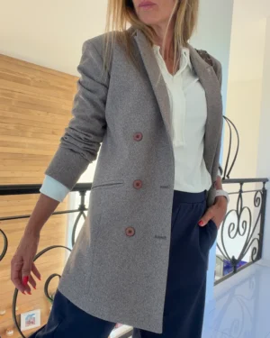 Blazer espiga chocolate