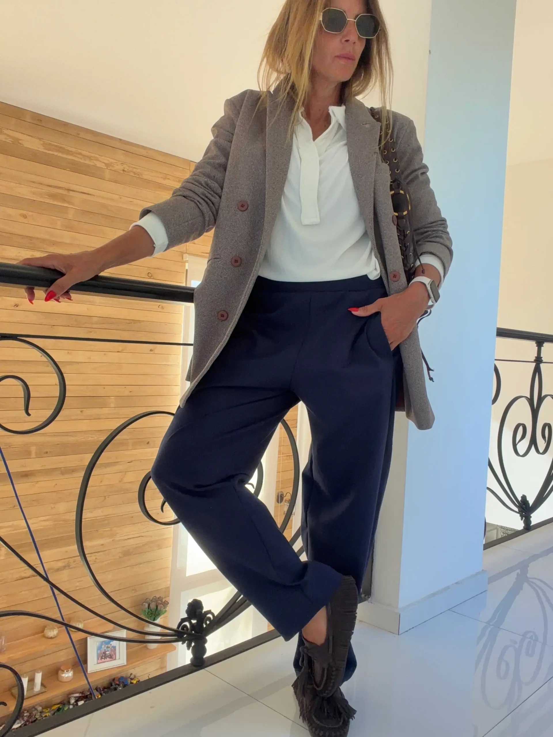 Blazer espiga chocolate - Image 8