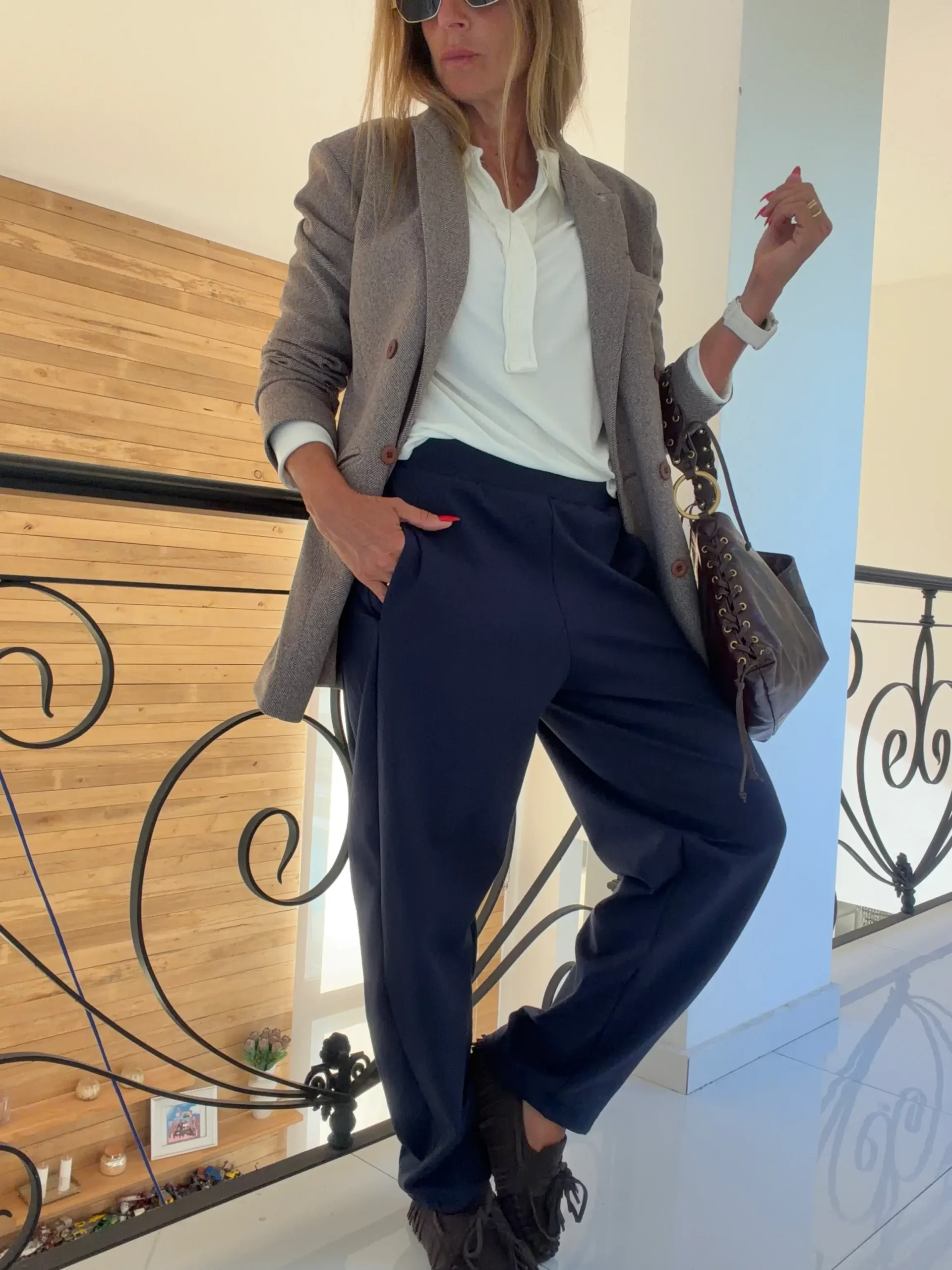 Blazer espiga chocolate - Image 6