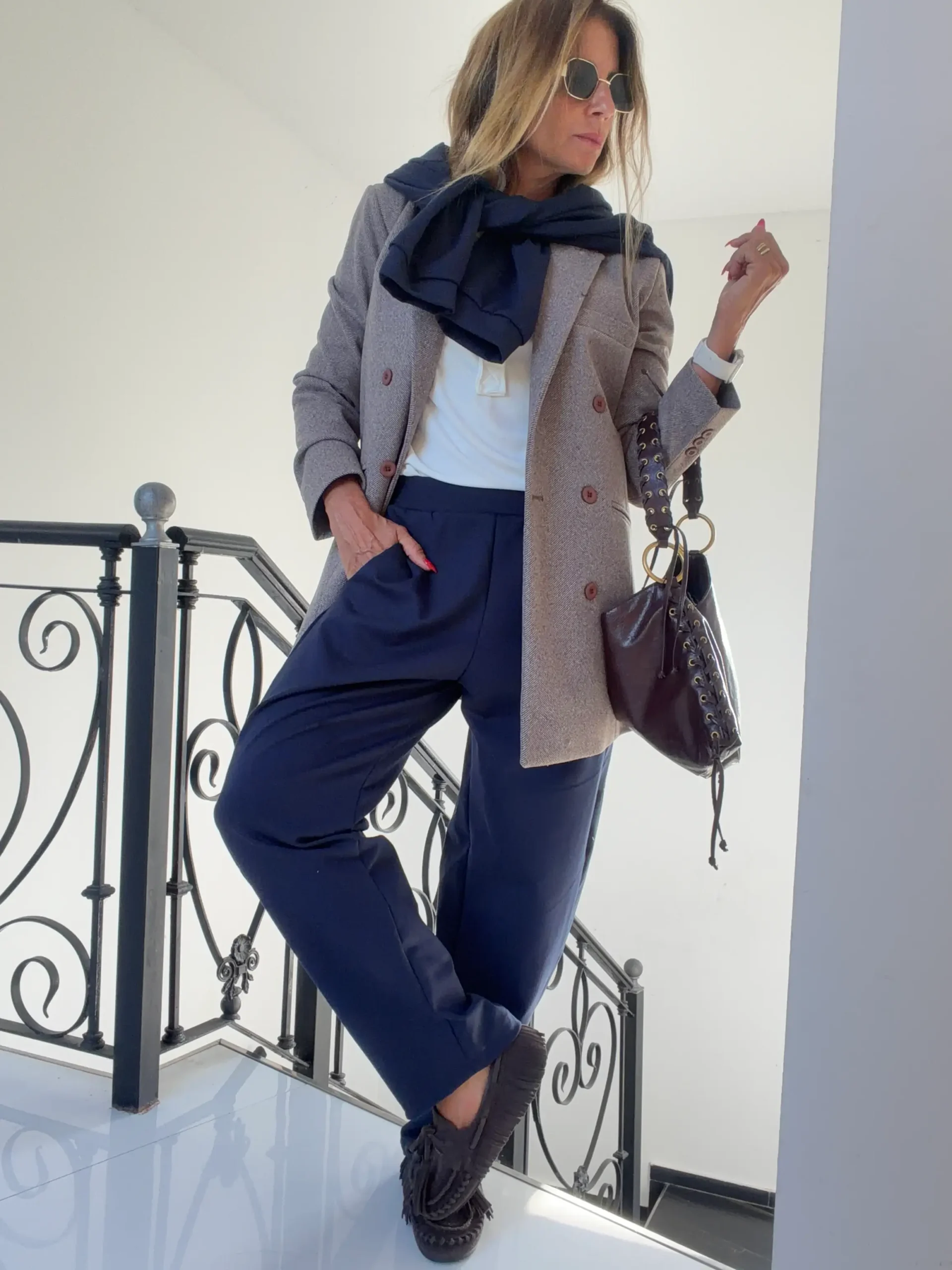 Blazer espiga chocolate - Image 3