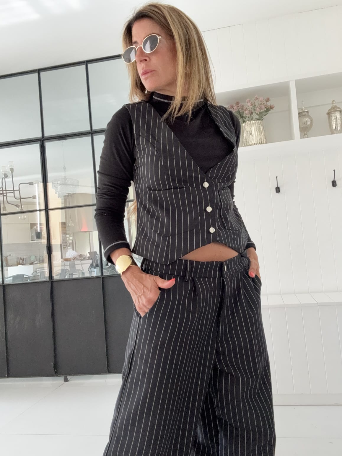 Chaleco Sastrero Chicago negro - Image 4