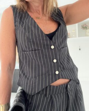 Chaleco Sastrero Chicago negro