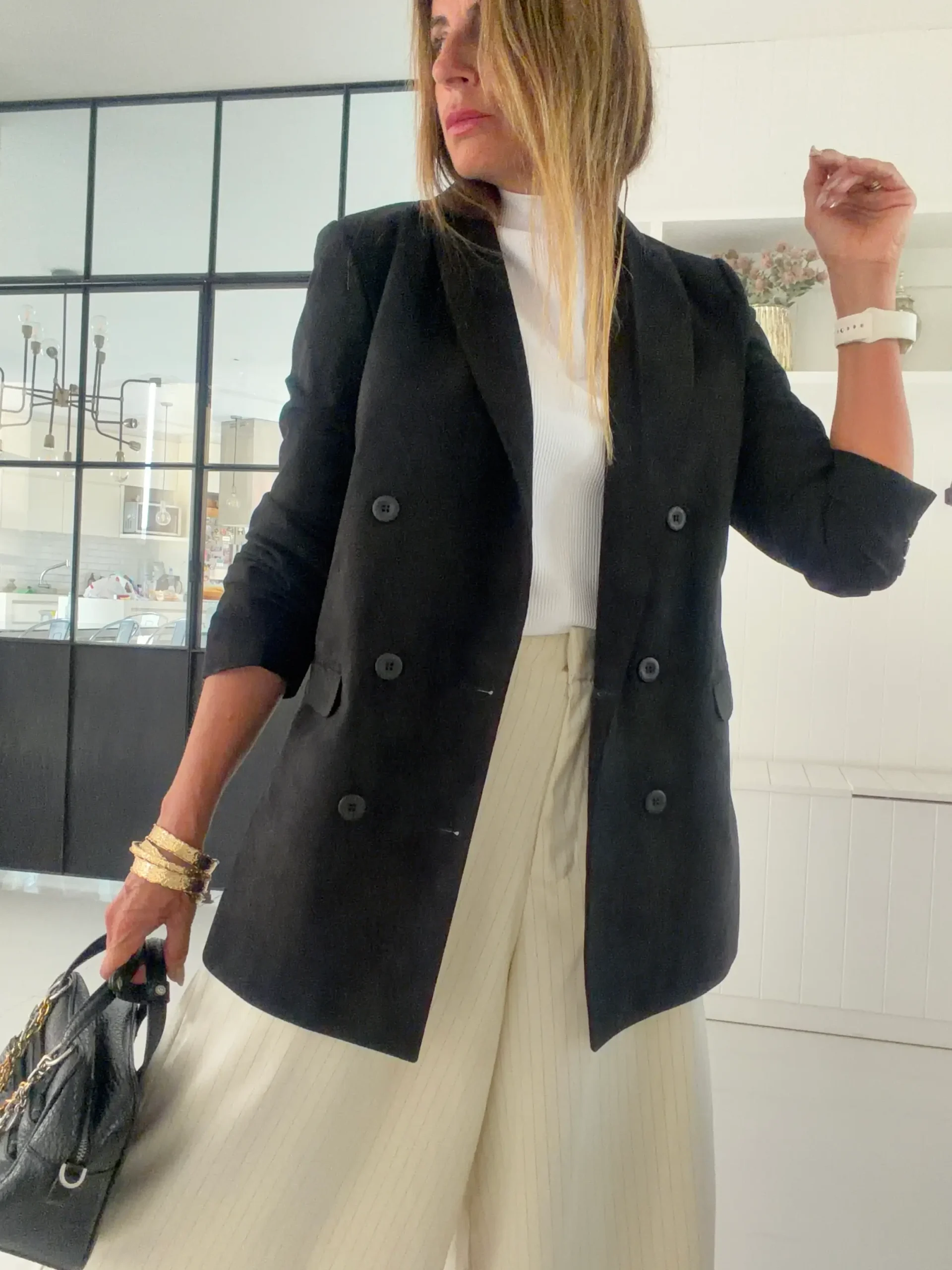 Blazer gamuza negro - Image 7