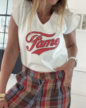 Musculosa ewa off white fame - S