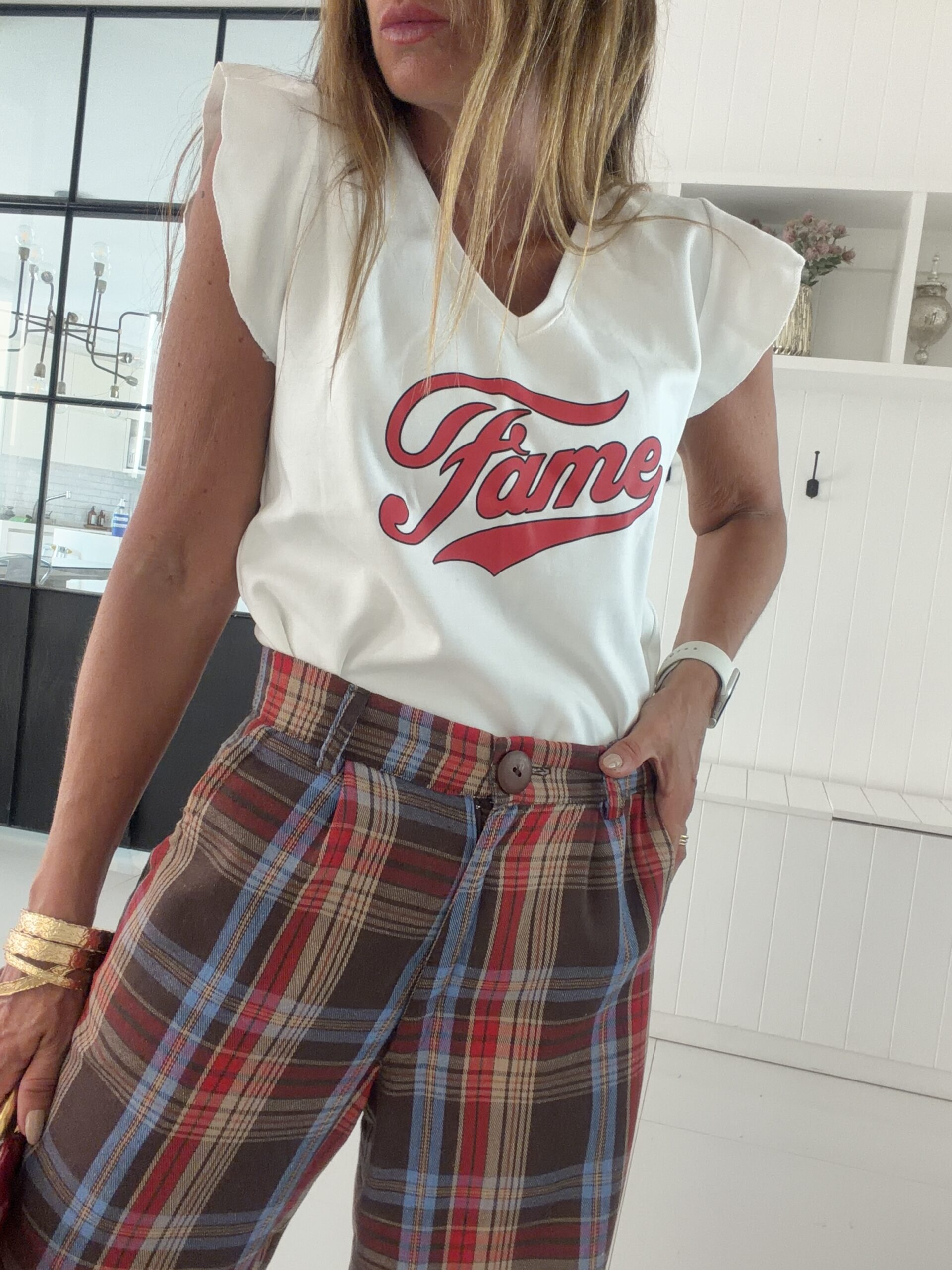 Musculosa ewa off white fame - Image 3