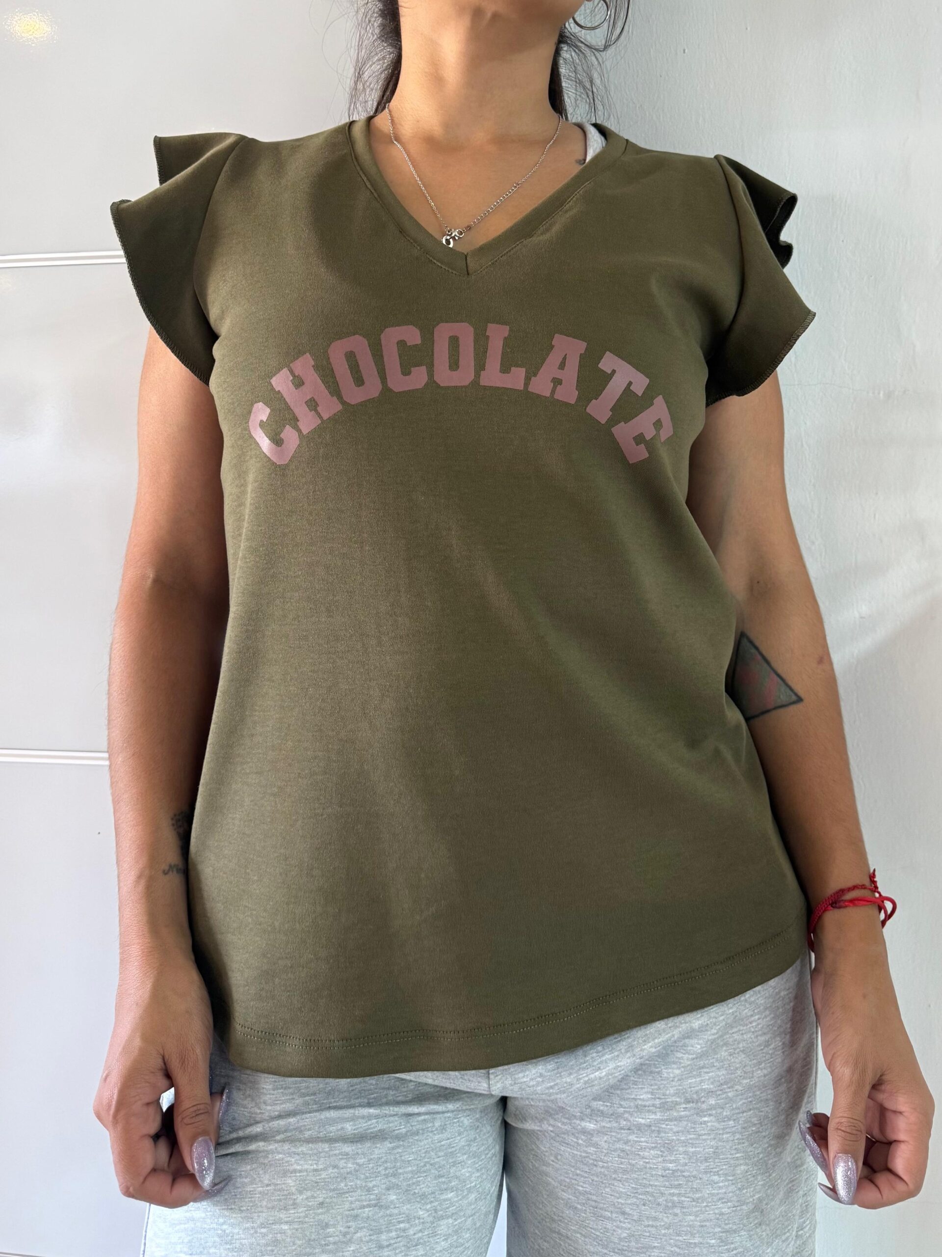Musculosa ewa army chocolate - Image 3