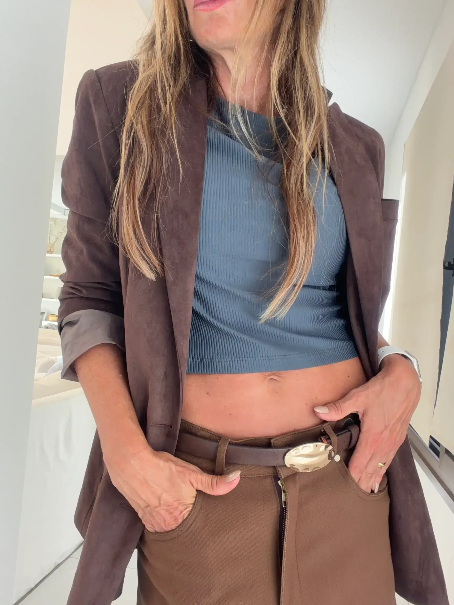 Remera Mora micromorley matte acero - Image 5