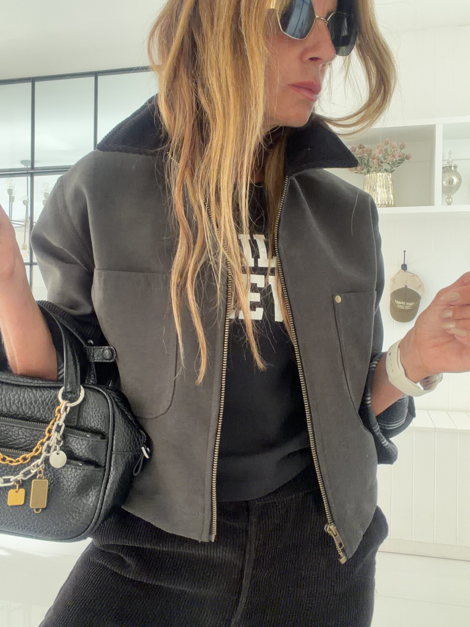 Chaqueta Alpes negro vintage