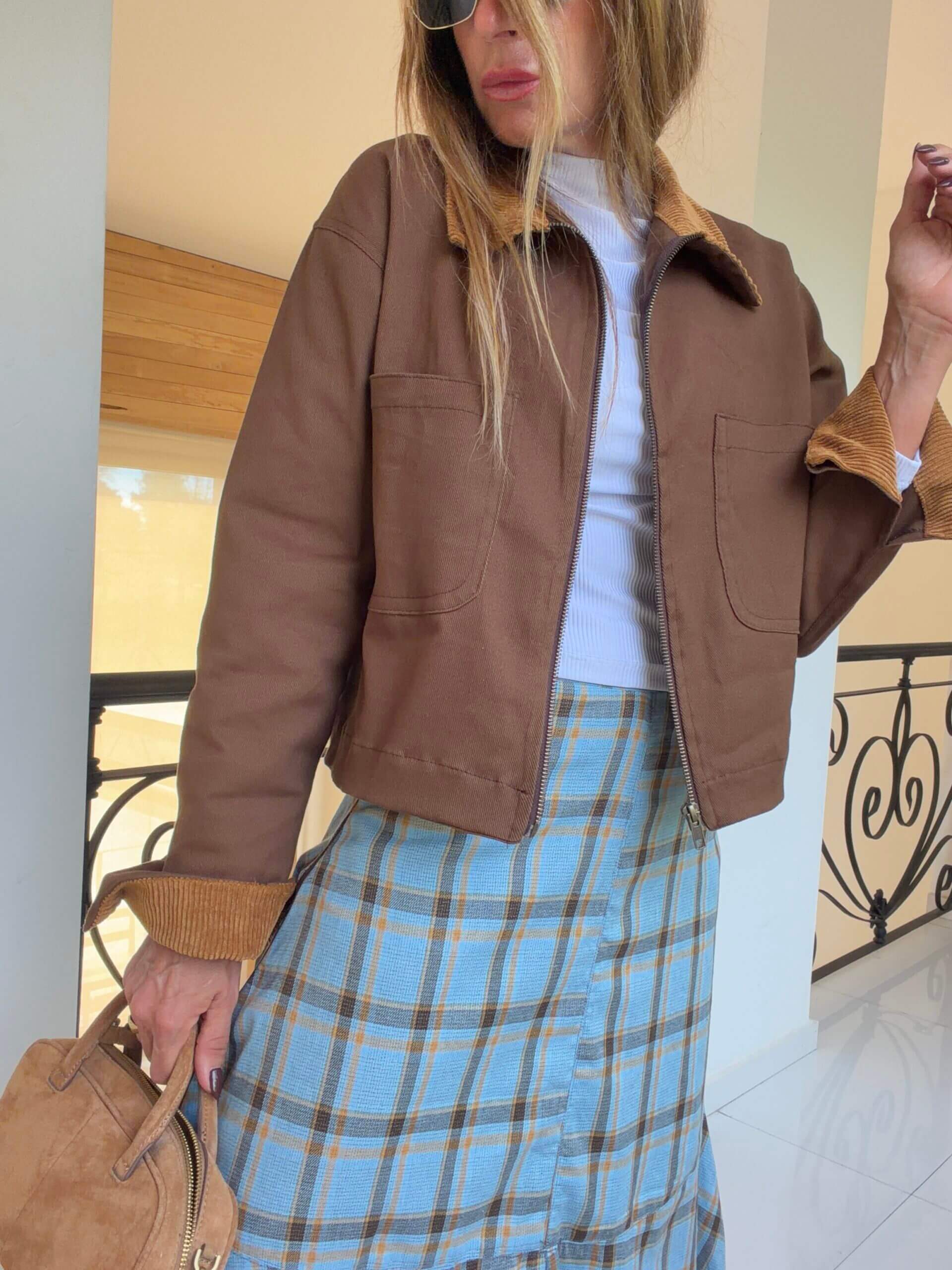 Falda carrie escocesa celeste - Image 5