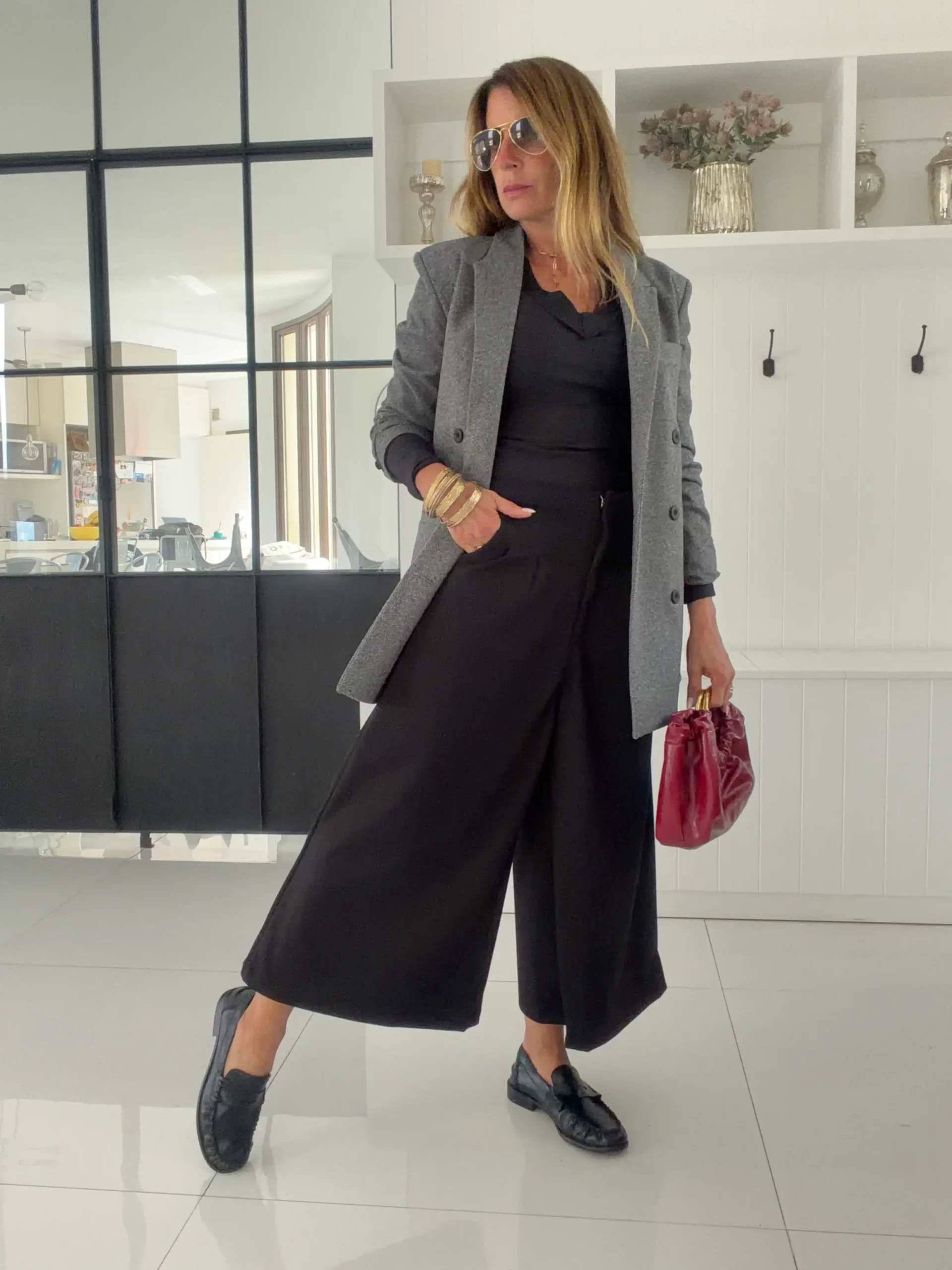 Pantalon okinawa sastrero negro liso - Image 2