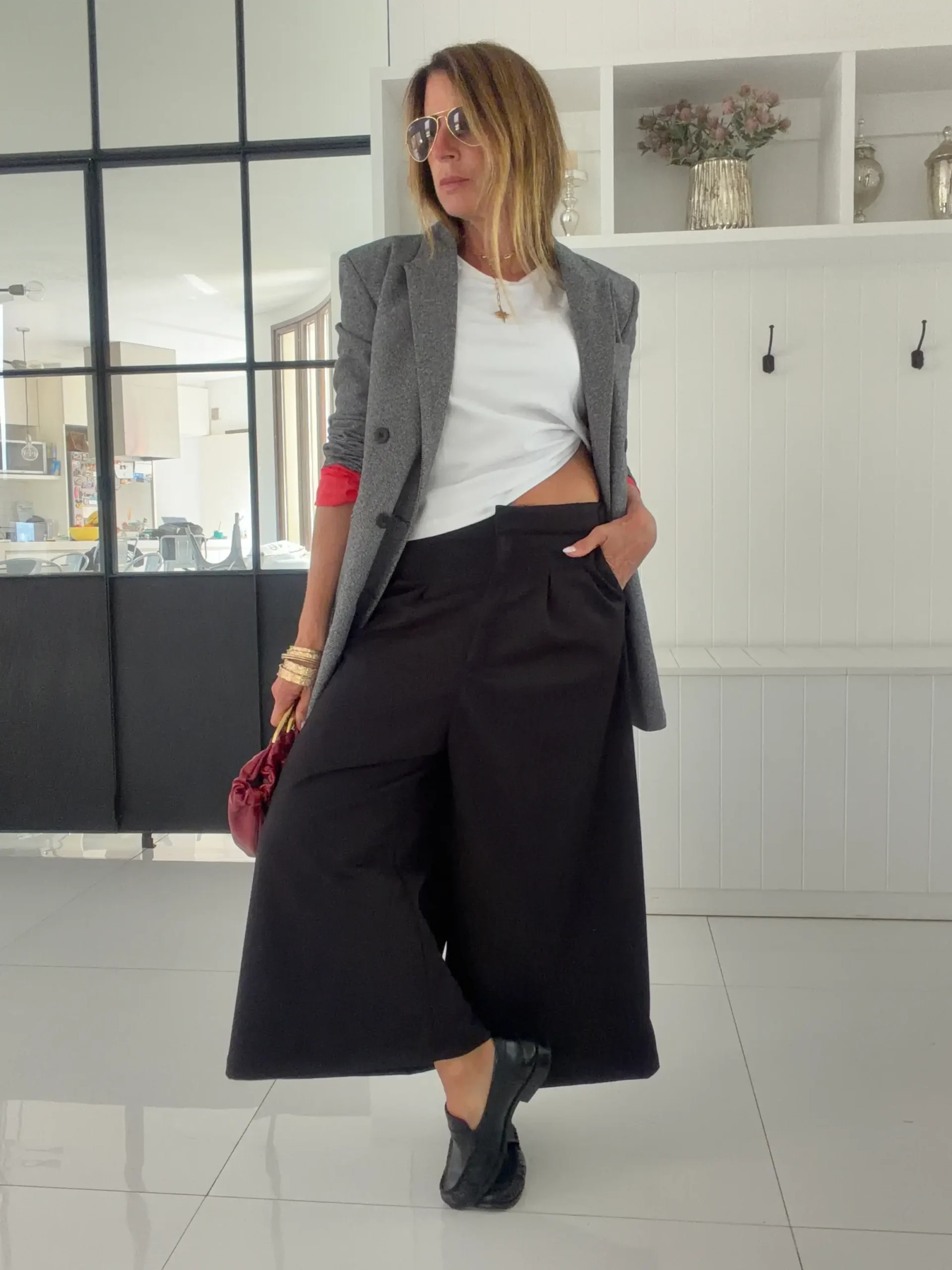 Pantalon okinawa sastrero negro liso - Image 8