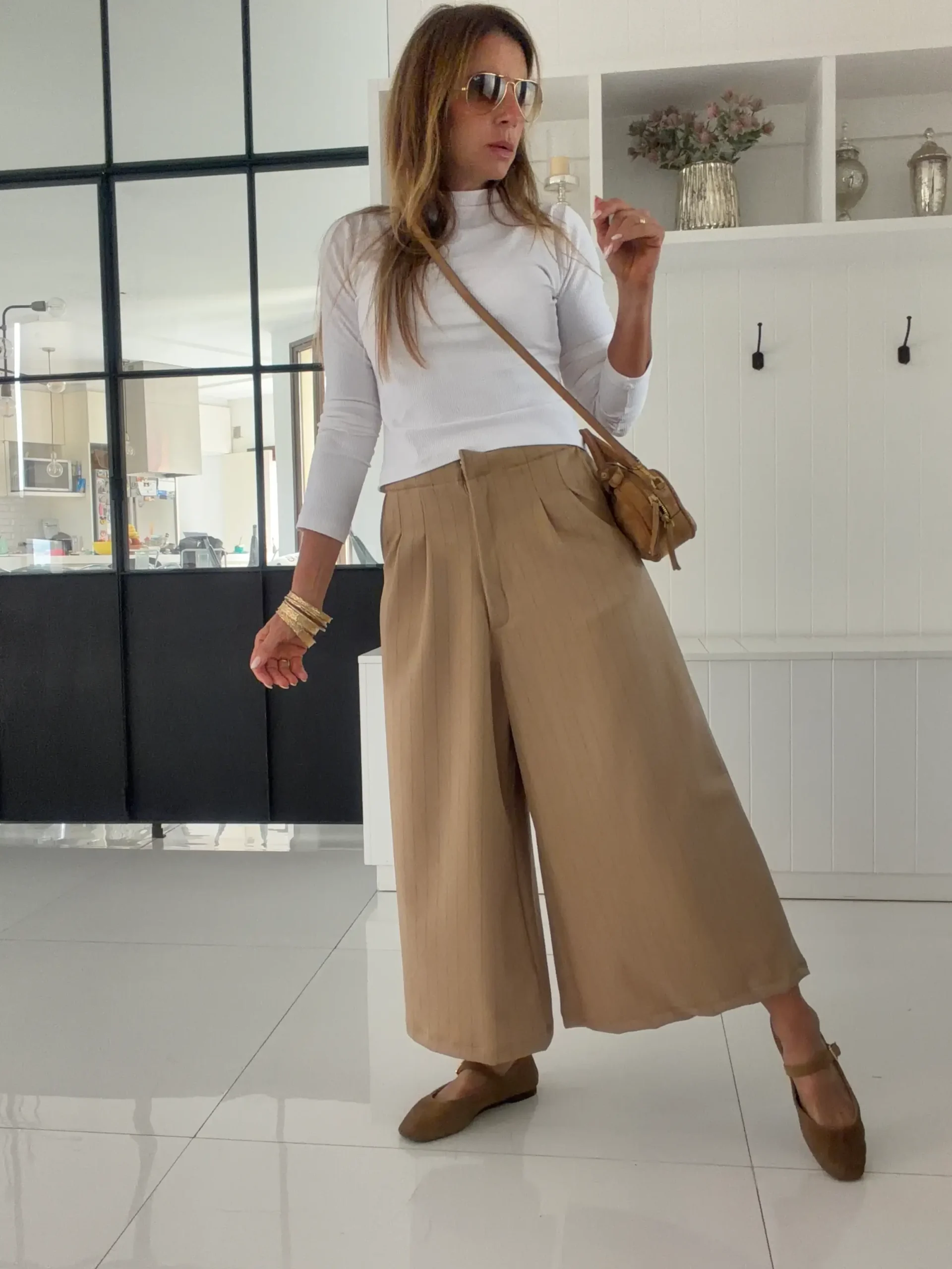 Pantalon okinawa sastrero tostado rayado - Image 3