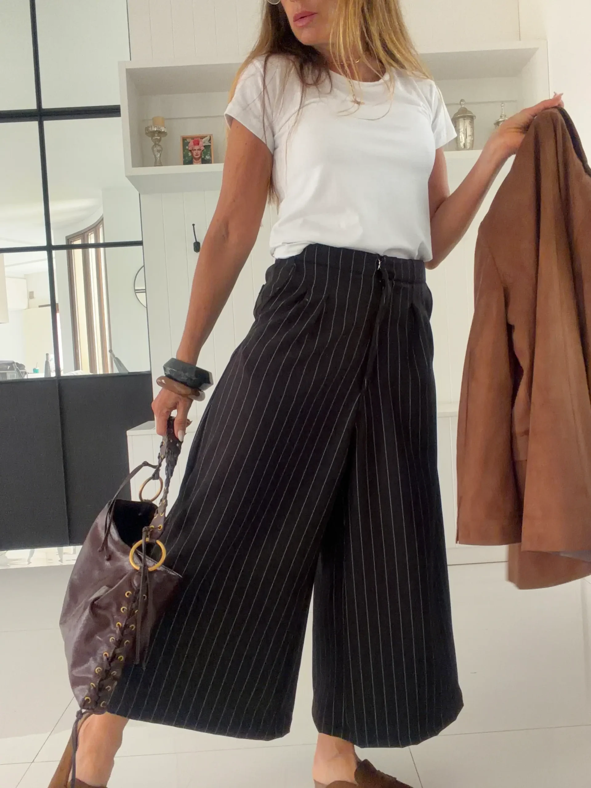 Pantalon okinawa sastrero negro rayado - Image 4