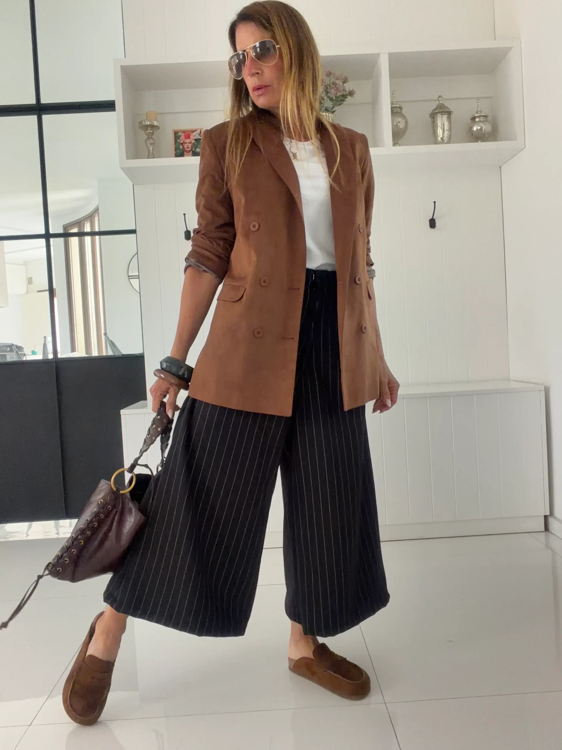 Pantalon okinawa sastrero negro rayado - Image 5