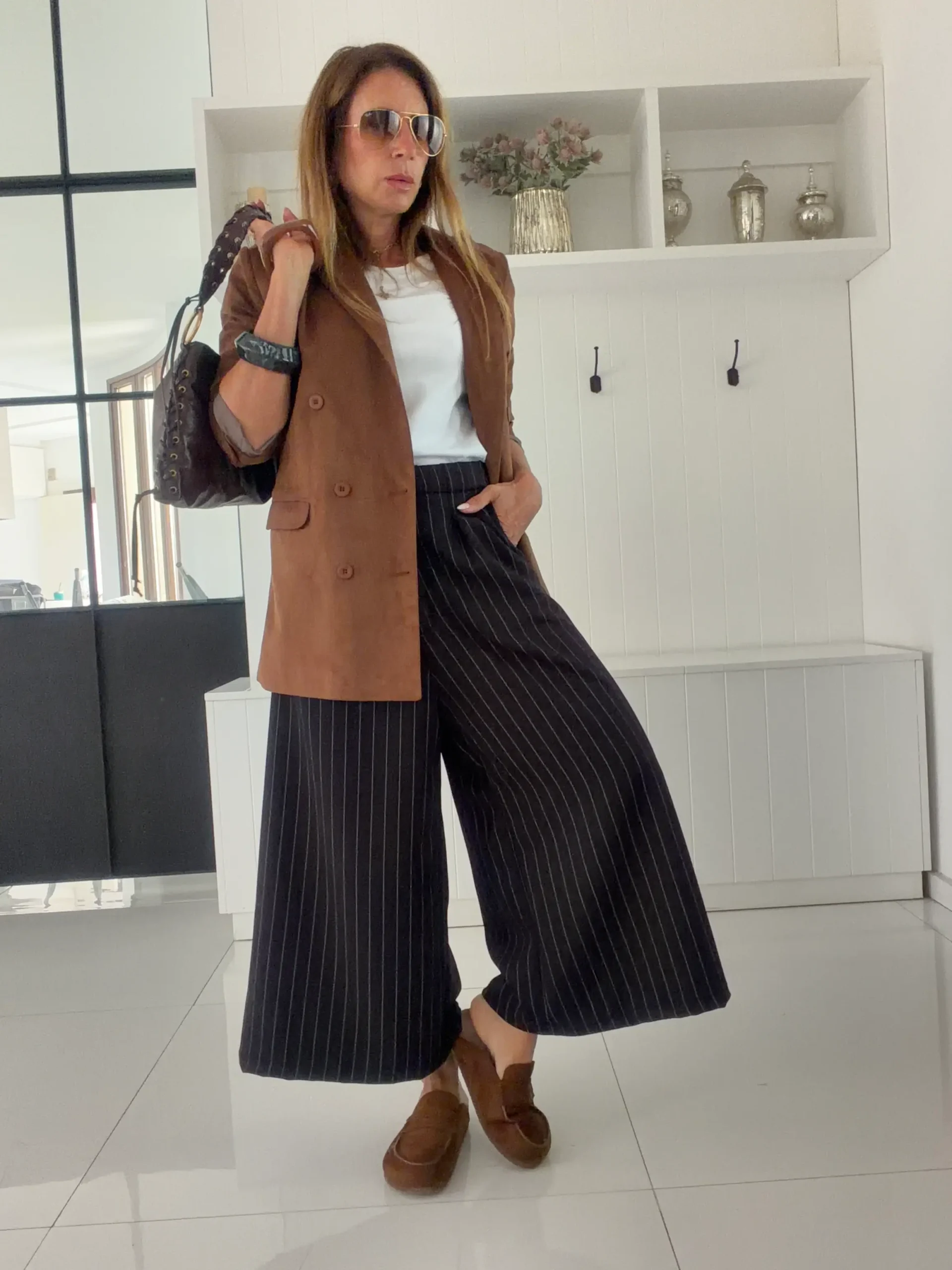 Pantalon okinawa sastrero negro rayado - Image 6