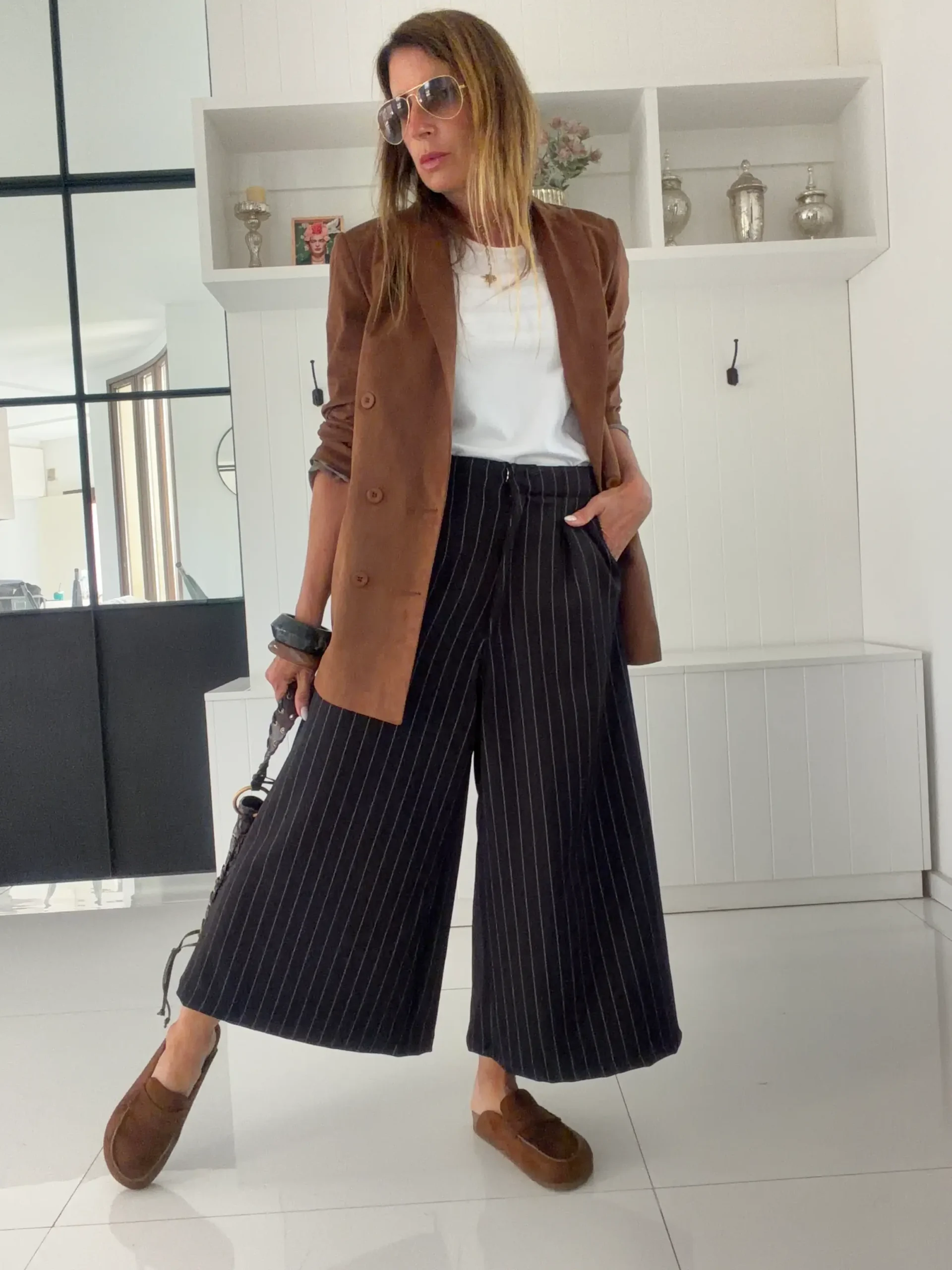 Pantalon okinawa sastrero negro rayado - Image 7