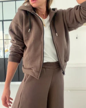 Hoodie Tywin chocolate rustico